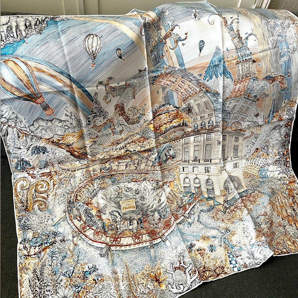 100% silk twill scarf